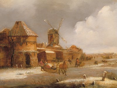 Winterszene von Claes Molenaer
